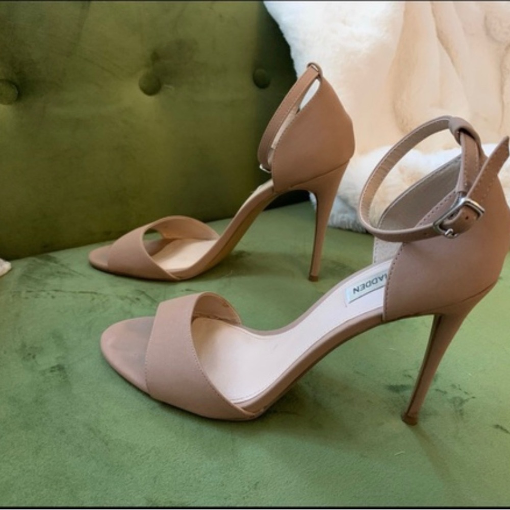Steve Madden Blush Strappy Stiletto Heels